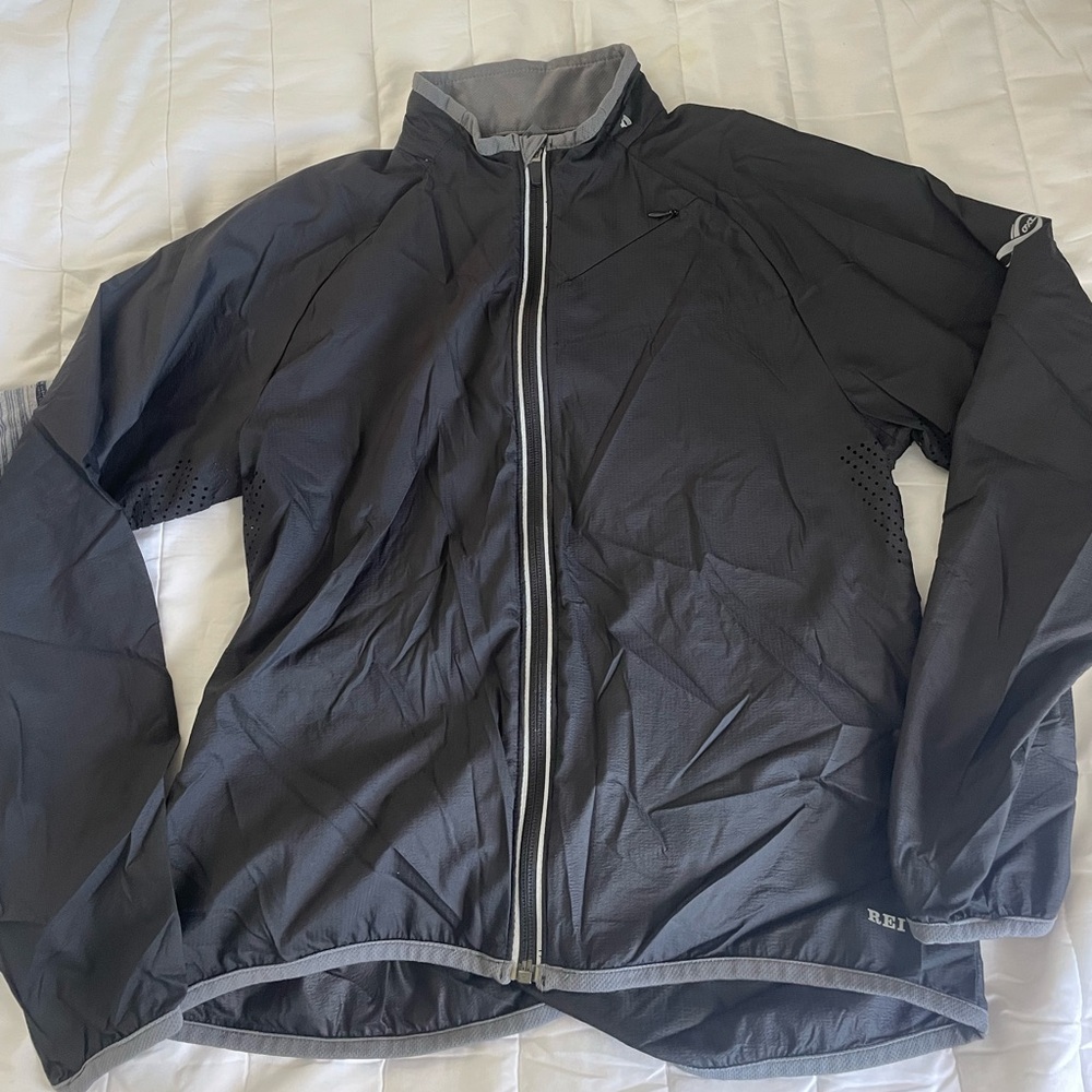REI Black Windbreaker Jacket